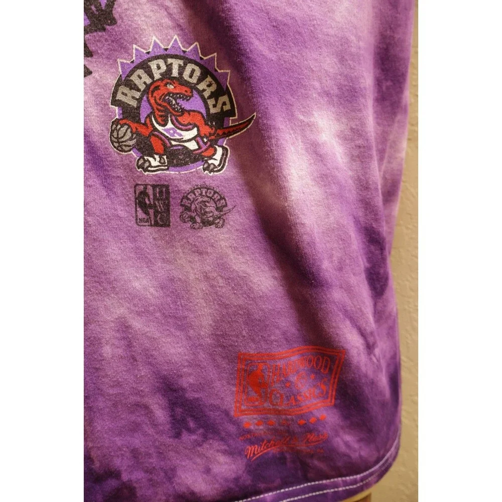 Mitchell & Ness Toronto Raptors Tie Dye Shirt Mens Medium M Hardwood Classics NB
